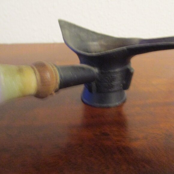 Antique Chinese Archaic Bronze Vessel Jade Handle - Picture 2 of 4